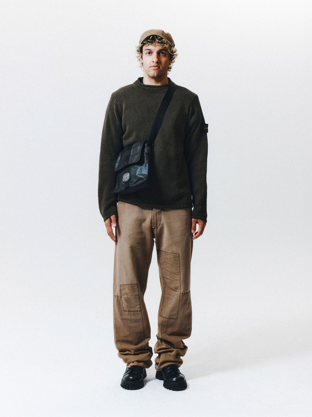 SS00 Stone Island Khaki Knit Jumper