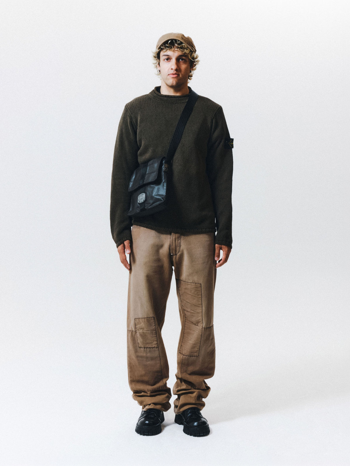 SS00 Stone Island Khaki Knit Jumper