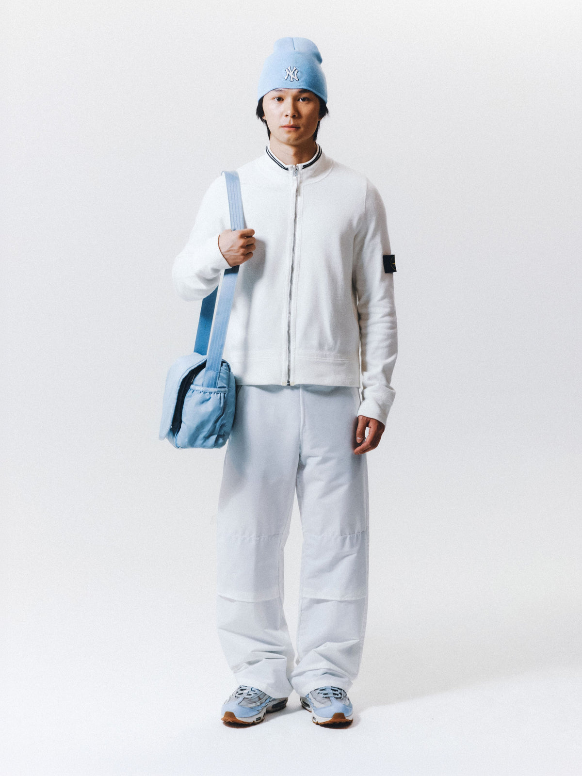 SS07 Stone Island White Zip Up