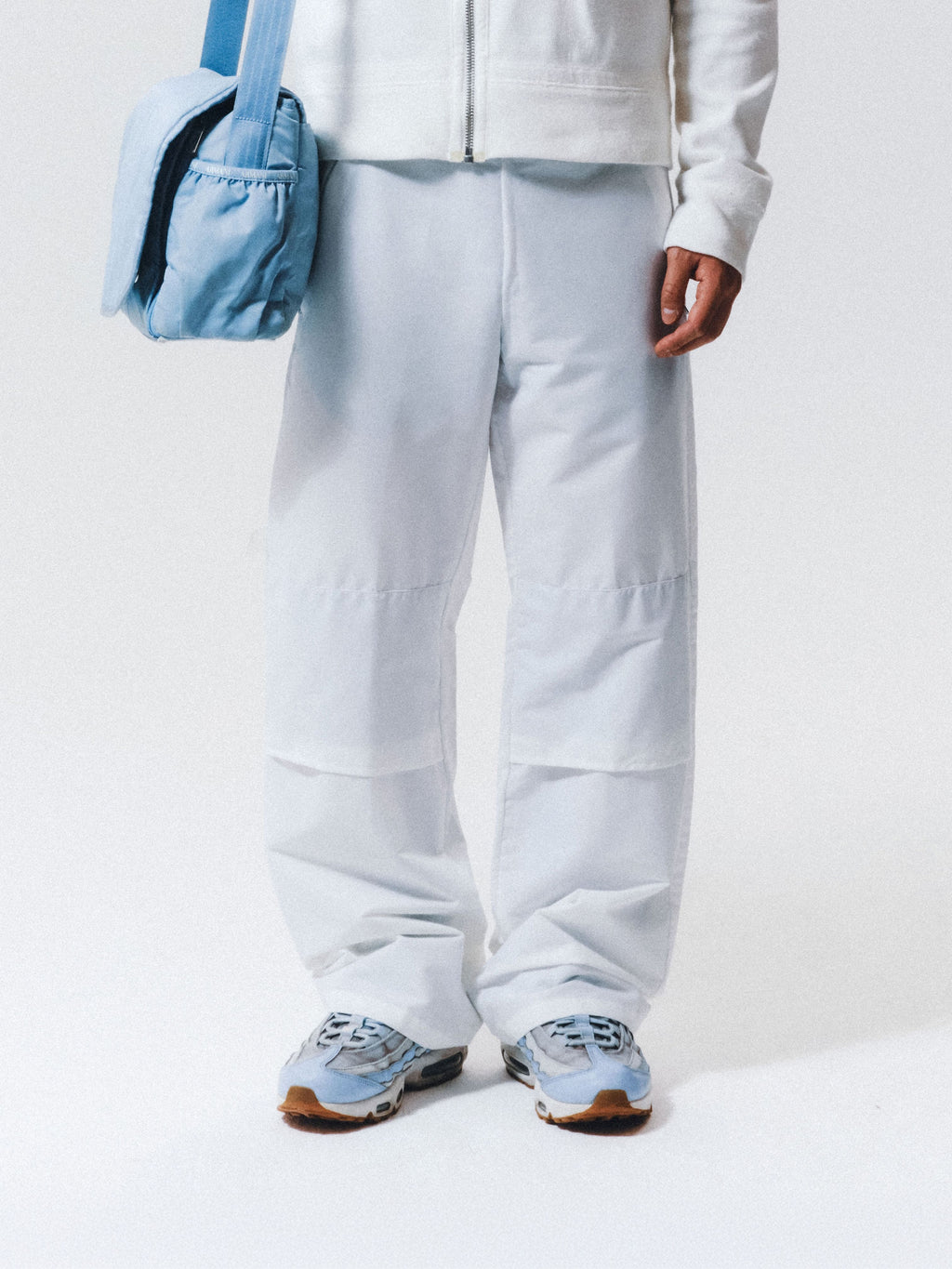 Nike Silver Tag White Baggy Trousers