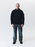 AW99 Black Stone Island Roll Neck Knit