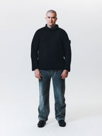 AW99 Black Stone Island Roll Neck Knit