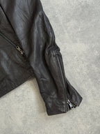 Vintage Y2K Leather Biker Jacket.