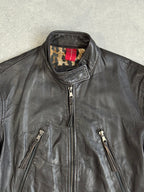 Vintage Y2K Leather Biker Jacket.