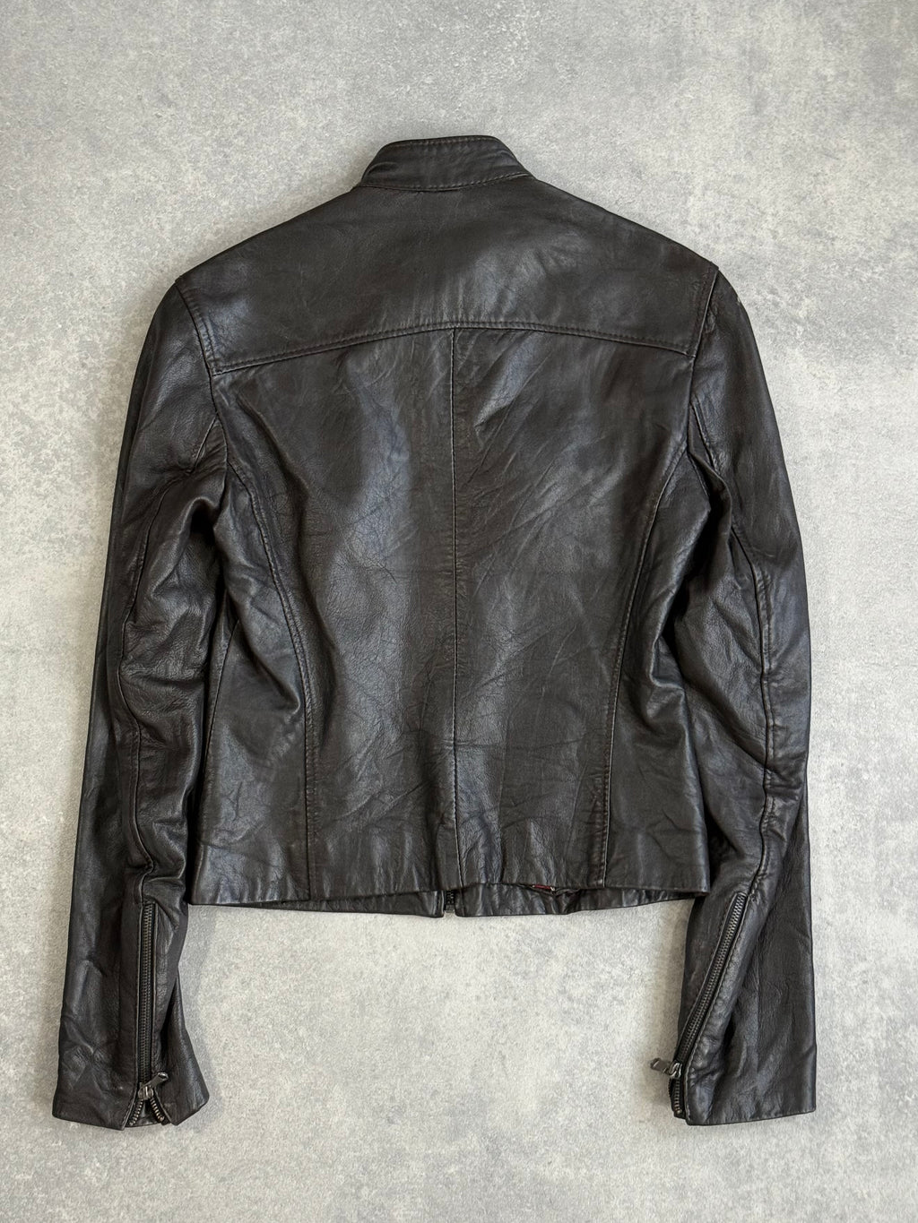 Vintage Y2K Leather Biker Jacket.