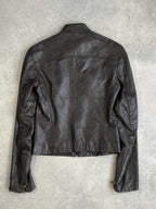 Vintage Y2K Leather Biker Jacket.