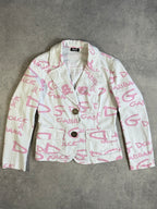 Vintage D&G Pink and White Blazer