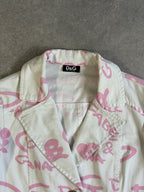 Vintage D&G Pink and White Blazer