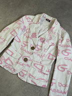 Vintage D&G Pink and White Blazer