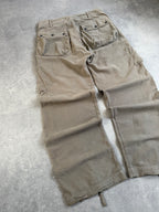 Early 2000s Diesel Baggy Cargo Asymmetrical Zipper Trousers