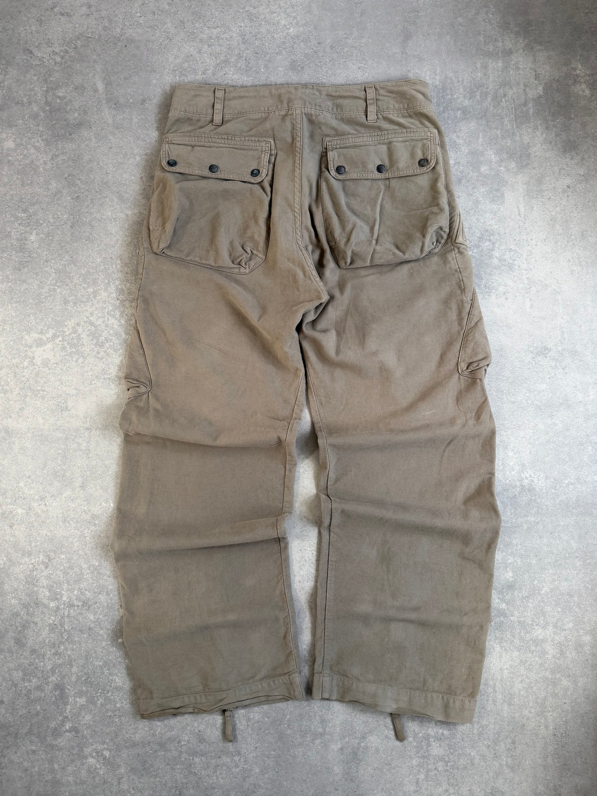 Early 2000s Diesel Baggy Cargo Asymmetrical Zipper Trousers