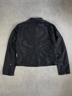 Vintage Armani Jeans Nylon Collar Double Button Closure Zip Up Jacket