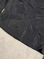 Vintage Armani Jeans Nylon Collar Double Button Closure Zip Up Jacket