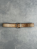 Vintage G STAR RAW 100% Leather Cracked Effect Belt