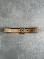 Vintage G STAR RAW 100% Leather Cracked Effect Belt