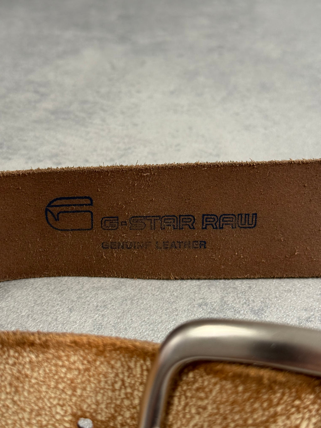 Vintage G STAR RAW 100% Leather Cracked Effect Belt