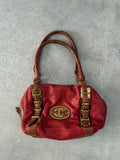 Vintage Just Cavalli 2009 Red Shoulder Bag.
