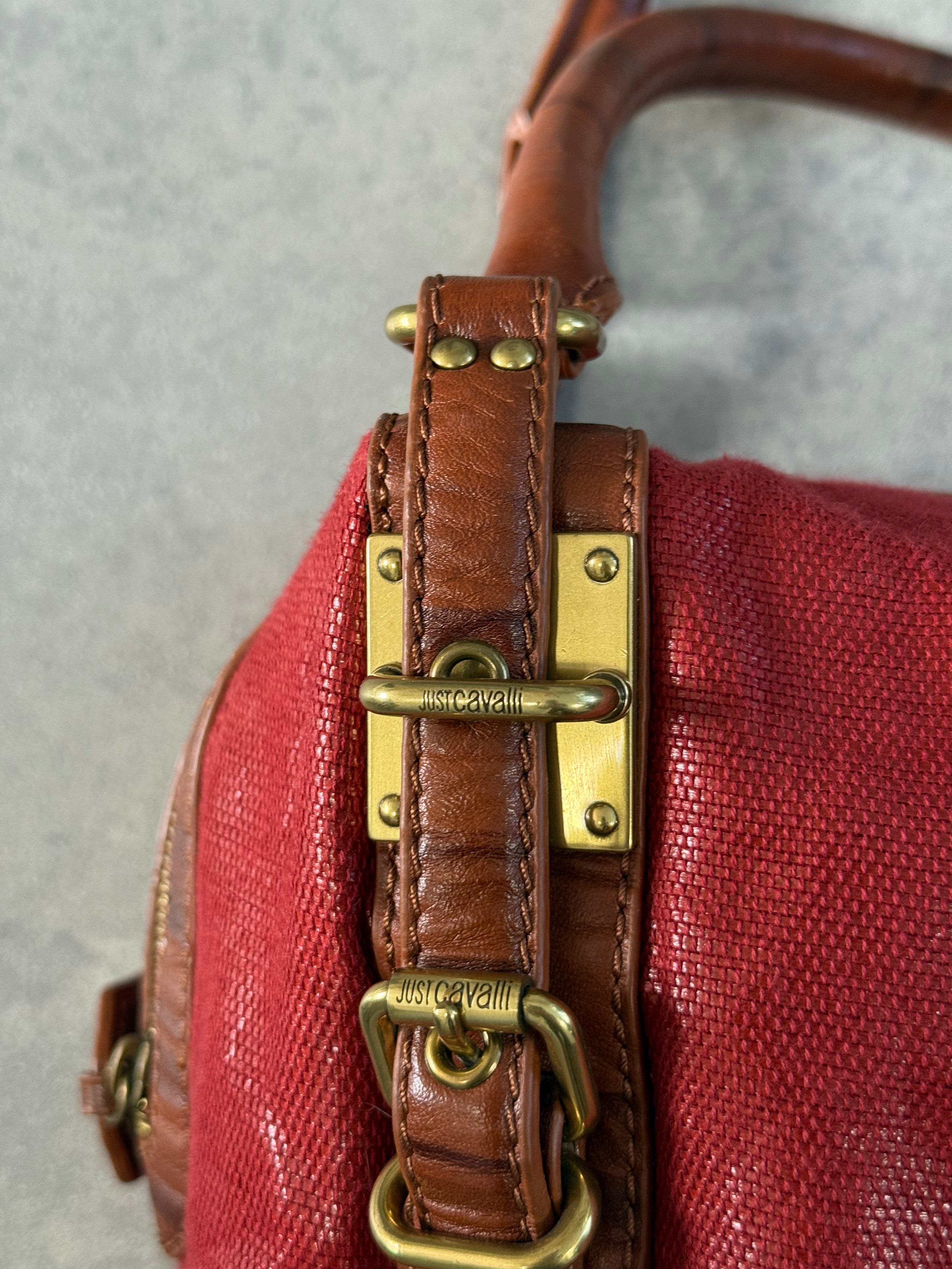 Vintage Just Cavalli 2009 Red Shoulder Bag.