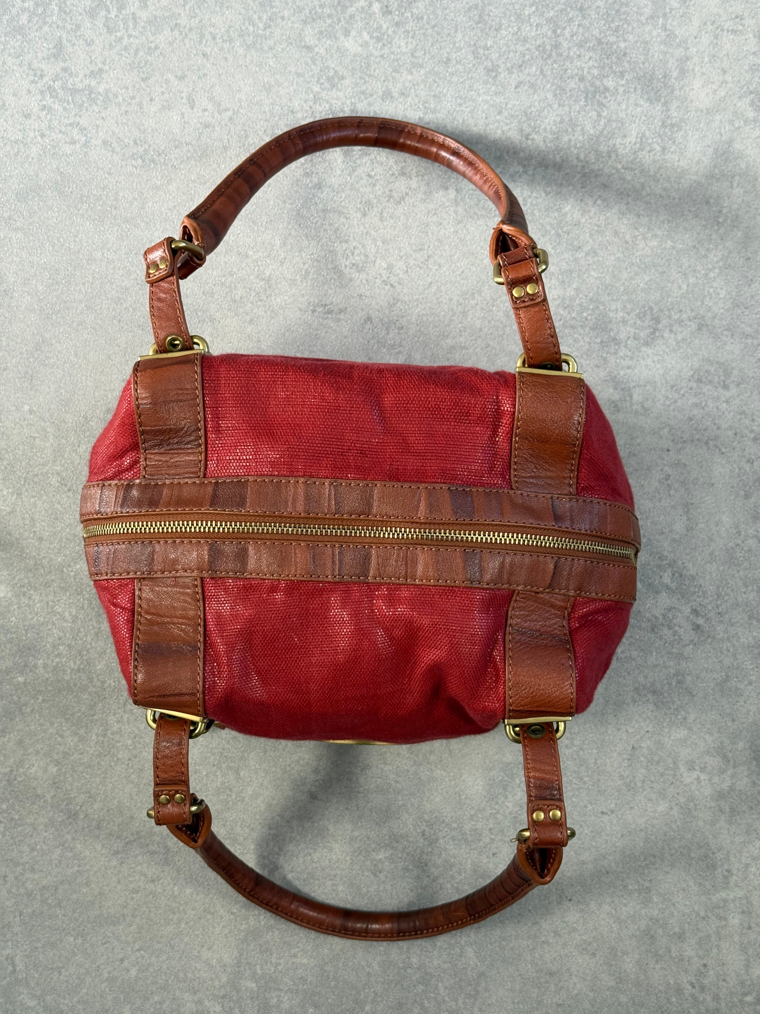 Vintage Just Cavalli 2009 Red Shoulder Bag.