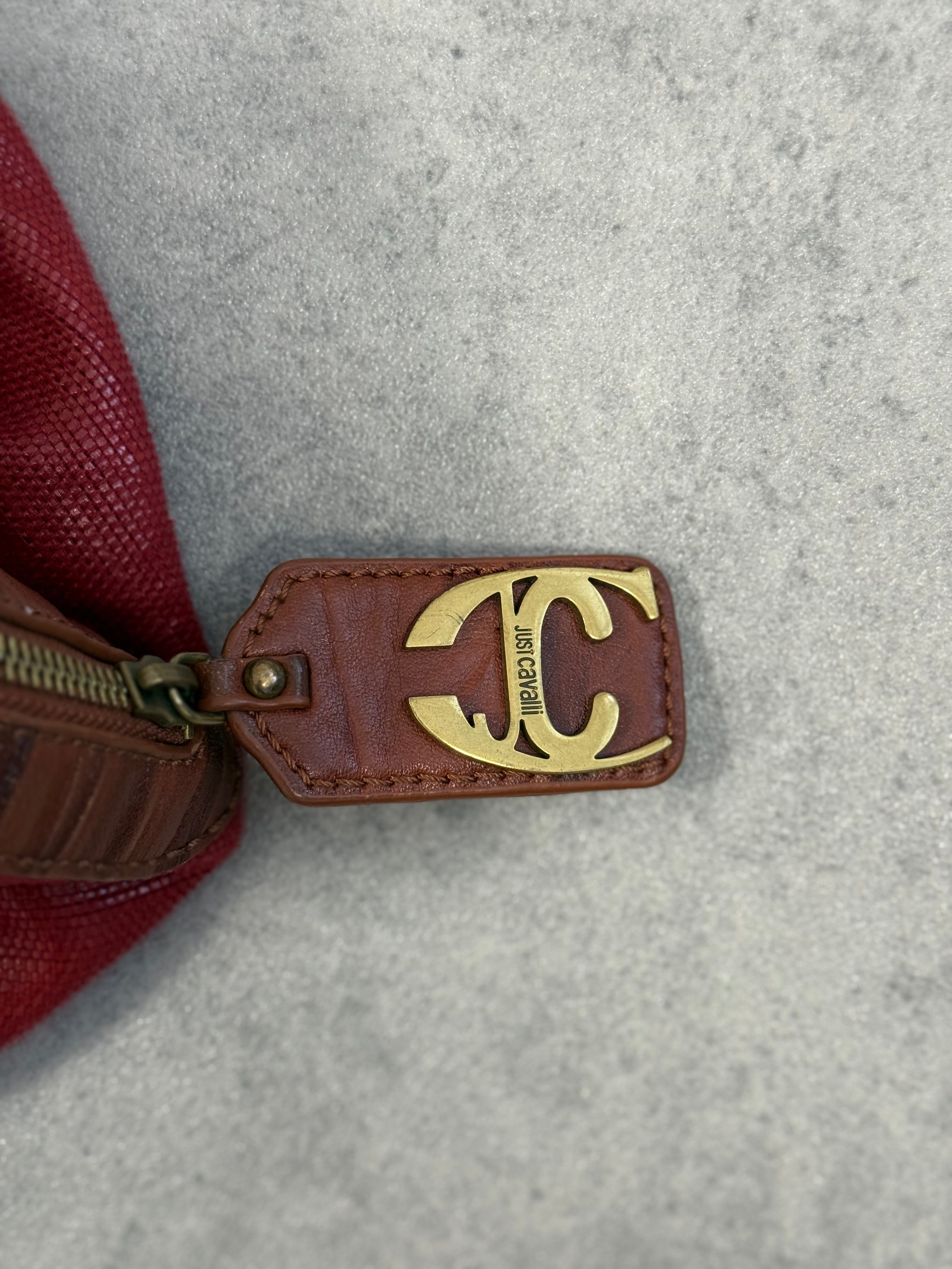 Vintage Just Cavalli 2009 Red Shoulder Bag.