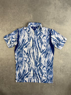 Vintage Oakley Skull Era Blue Flame Shirt