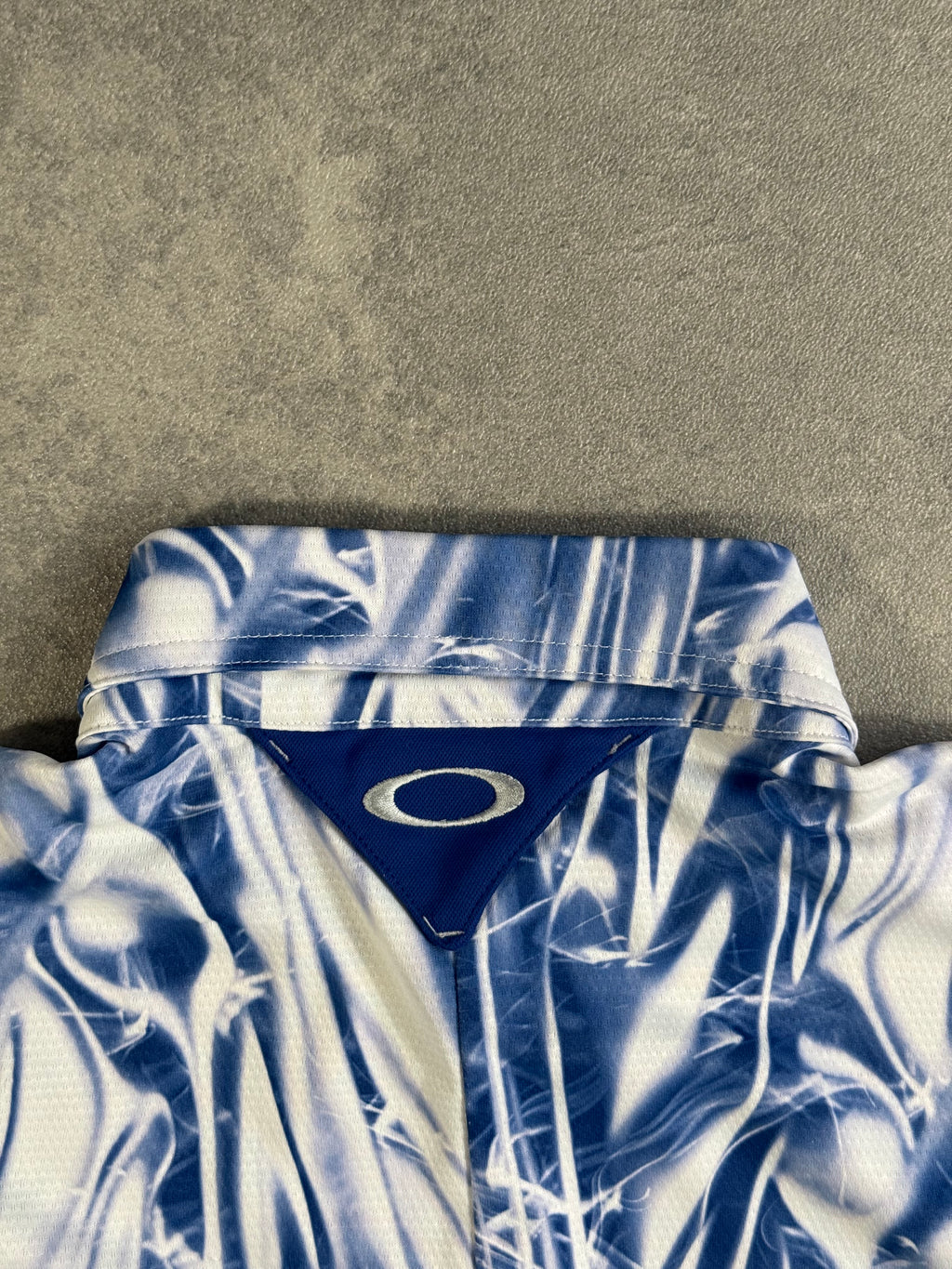 Vintage Oakley Skull Era Blue Flame Shirt