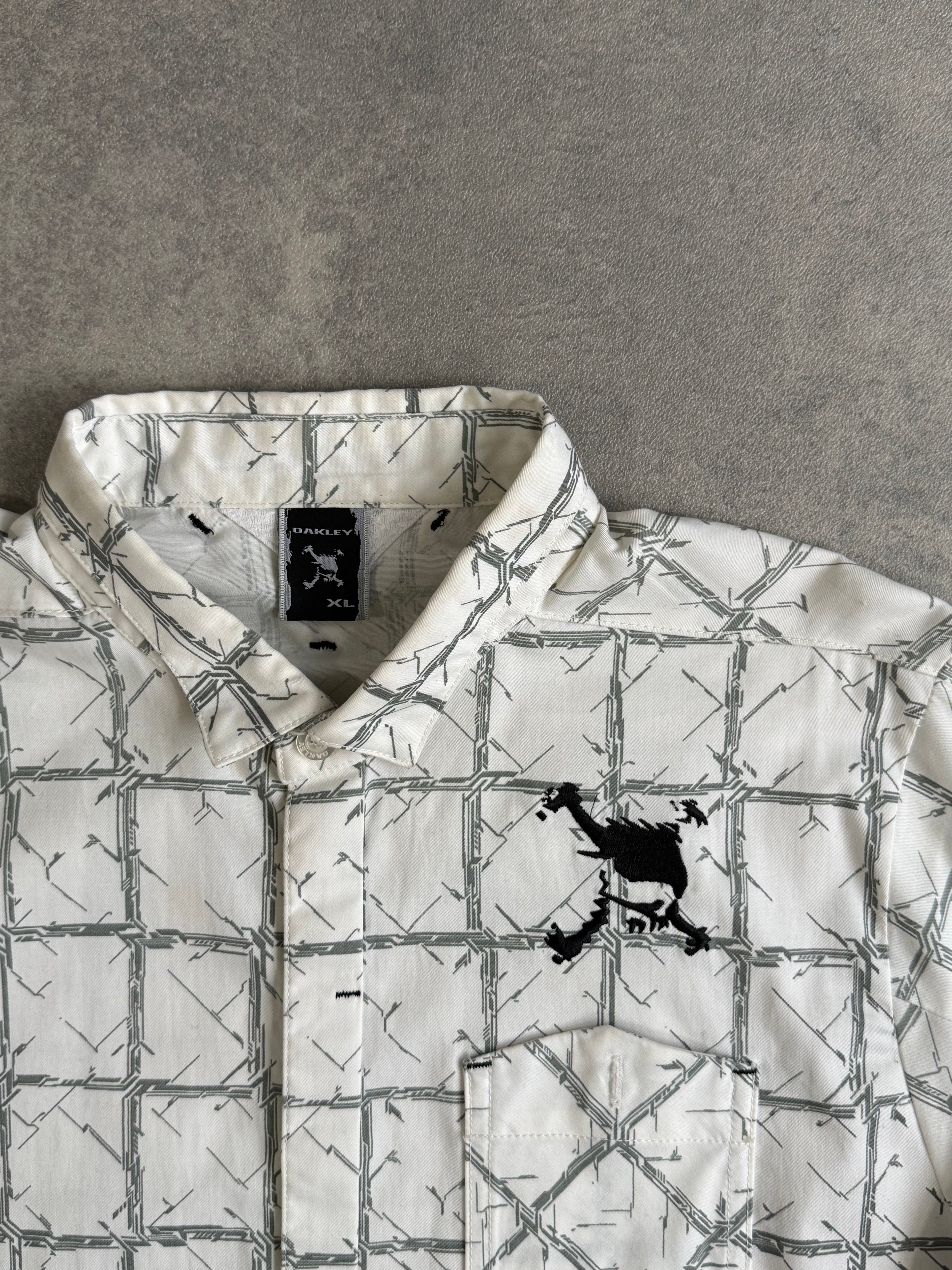 Vintage Oakley Skull Era Barbed Wire Shirt