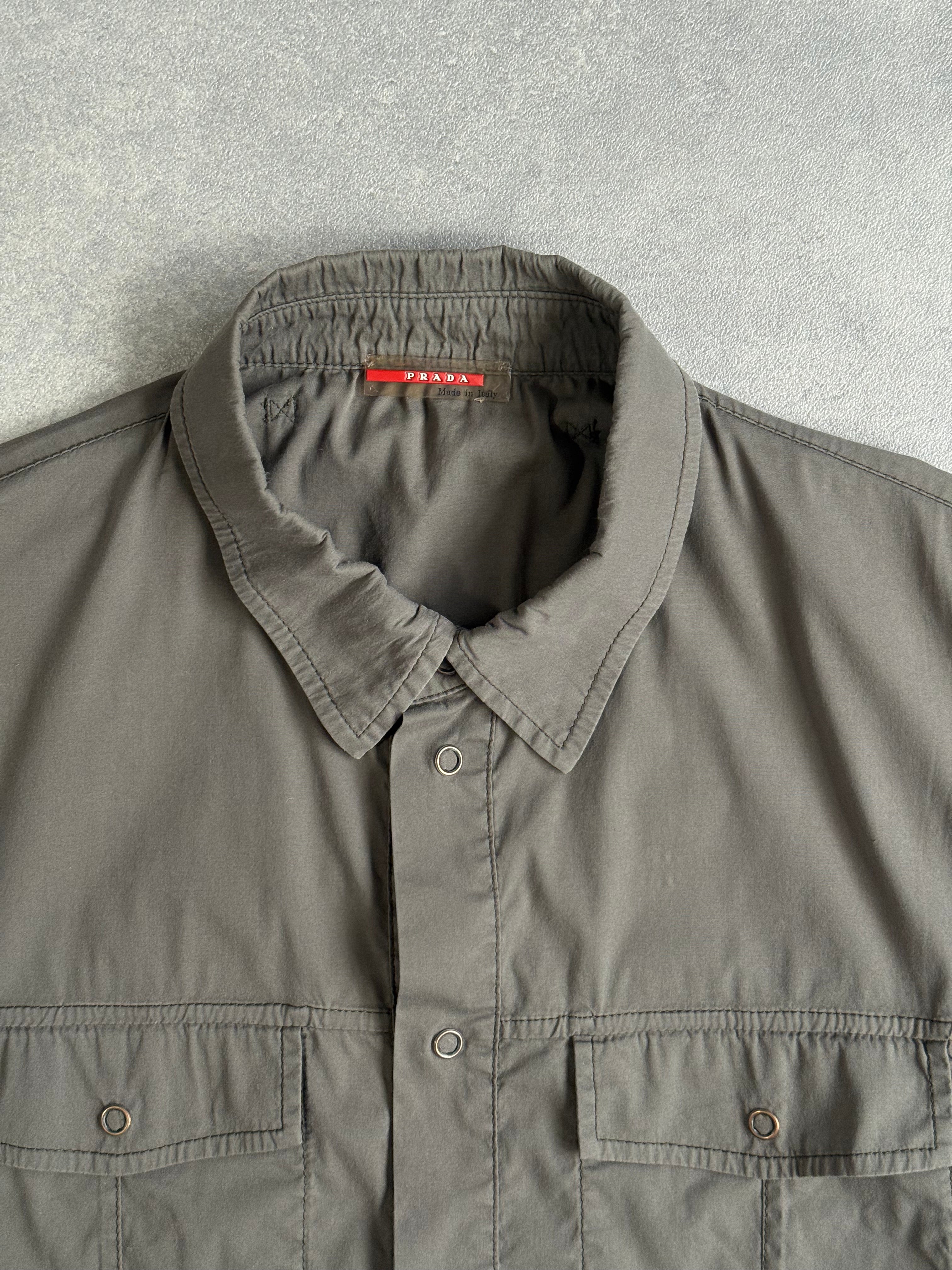Vintage Khaki Prada Sport Panel Shirt