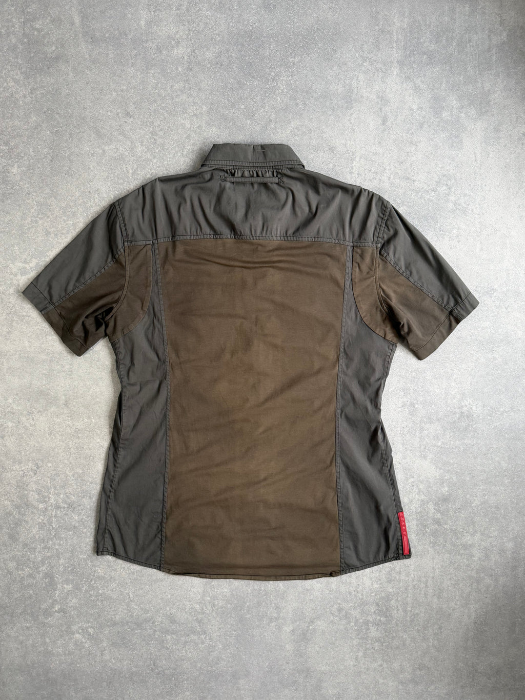 Vintage Khaki Prada Sport Panel Shirt