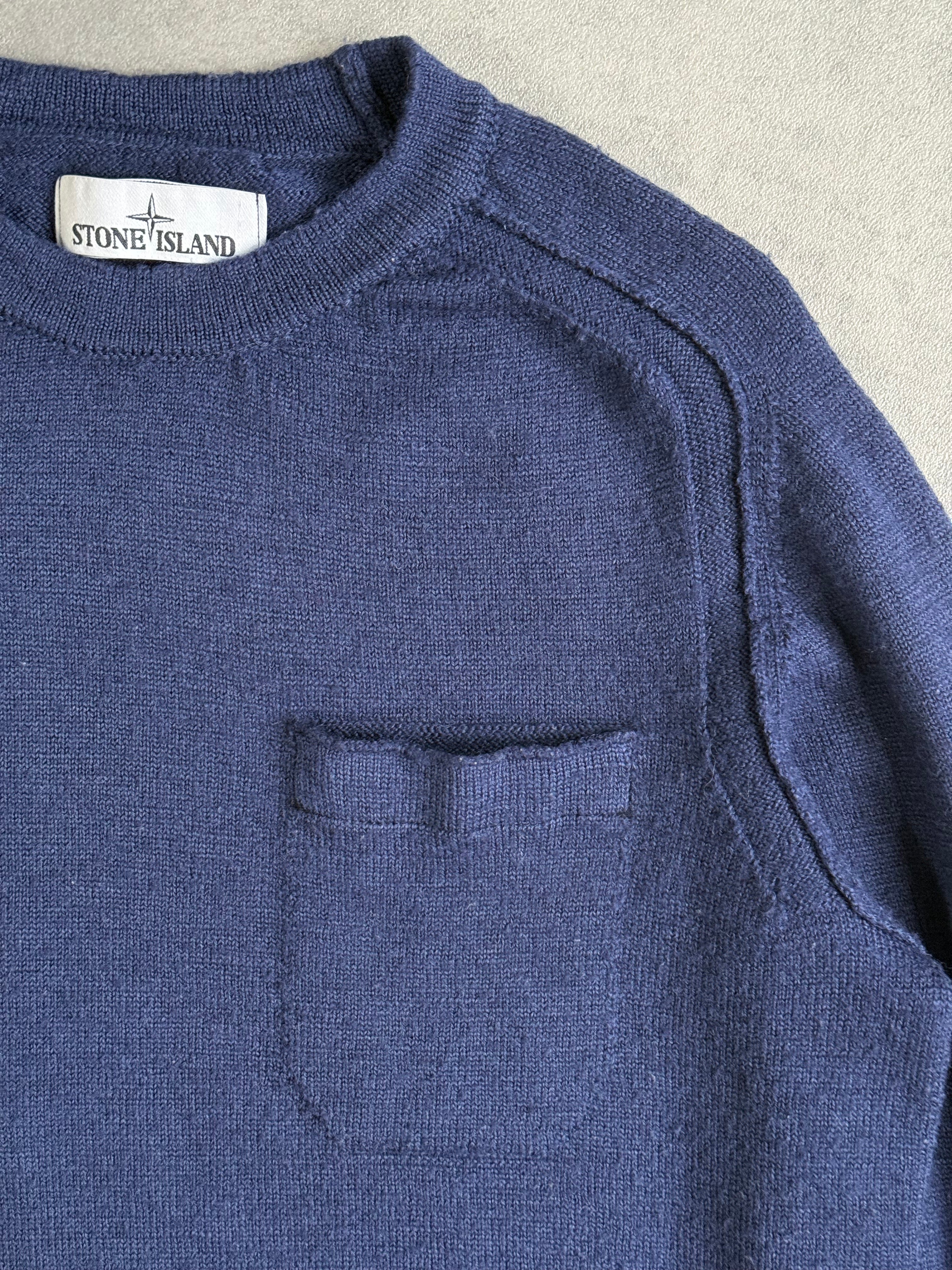 Vintage Blue Knit Stone Island Knit