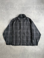 Burberry Black Nova Check Zip Up Jacket