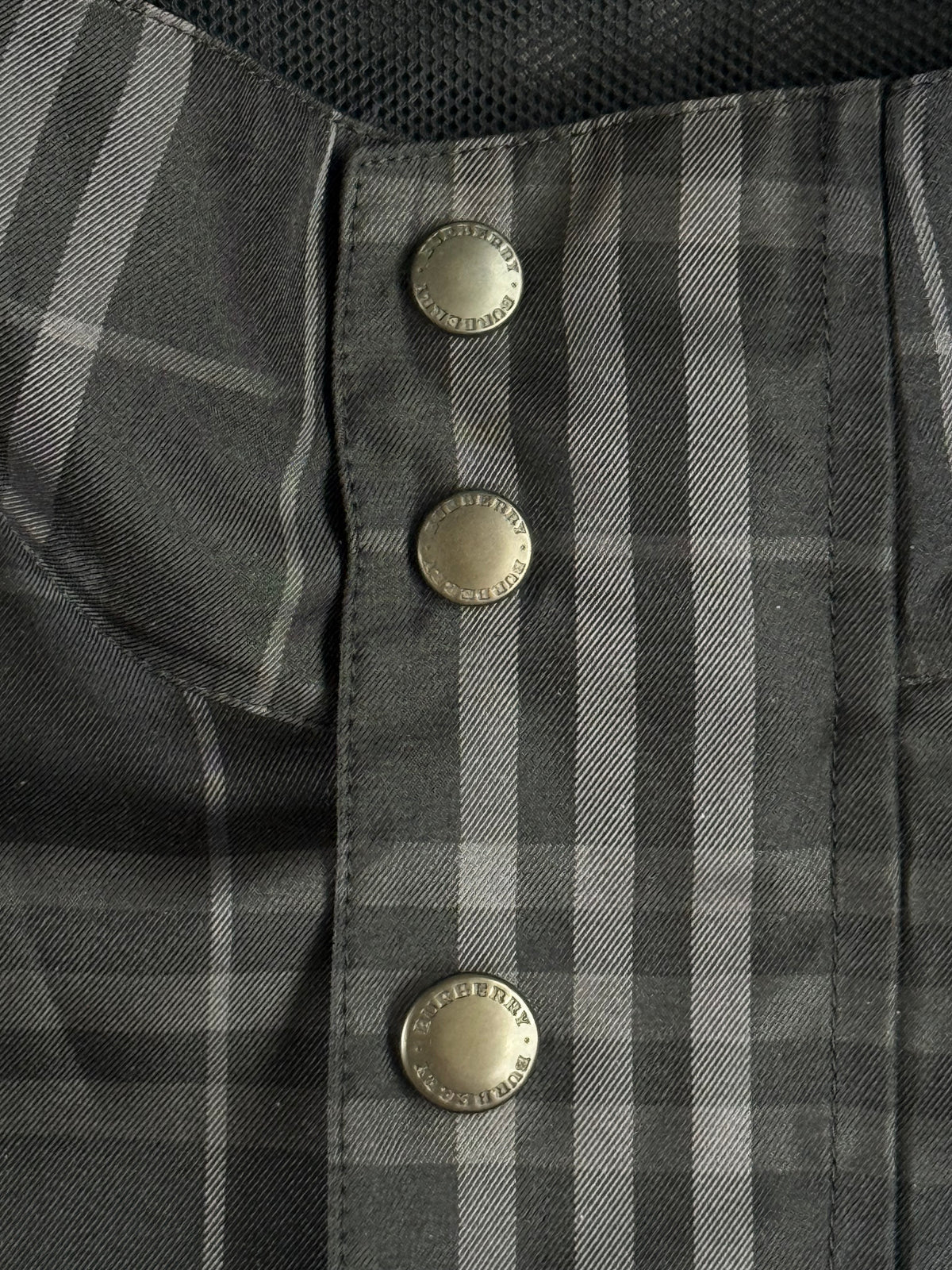 Burberry Black Nova Check Zip Up Jacket
