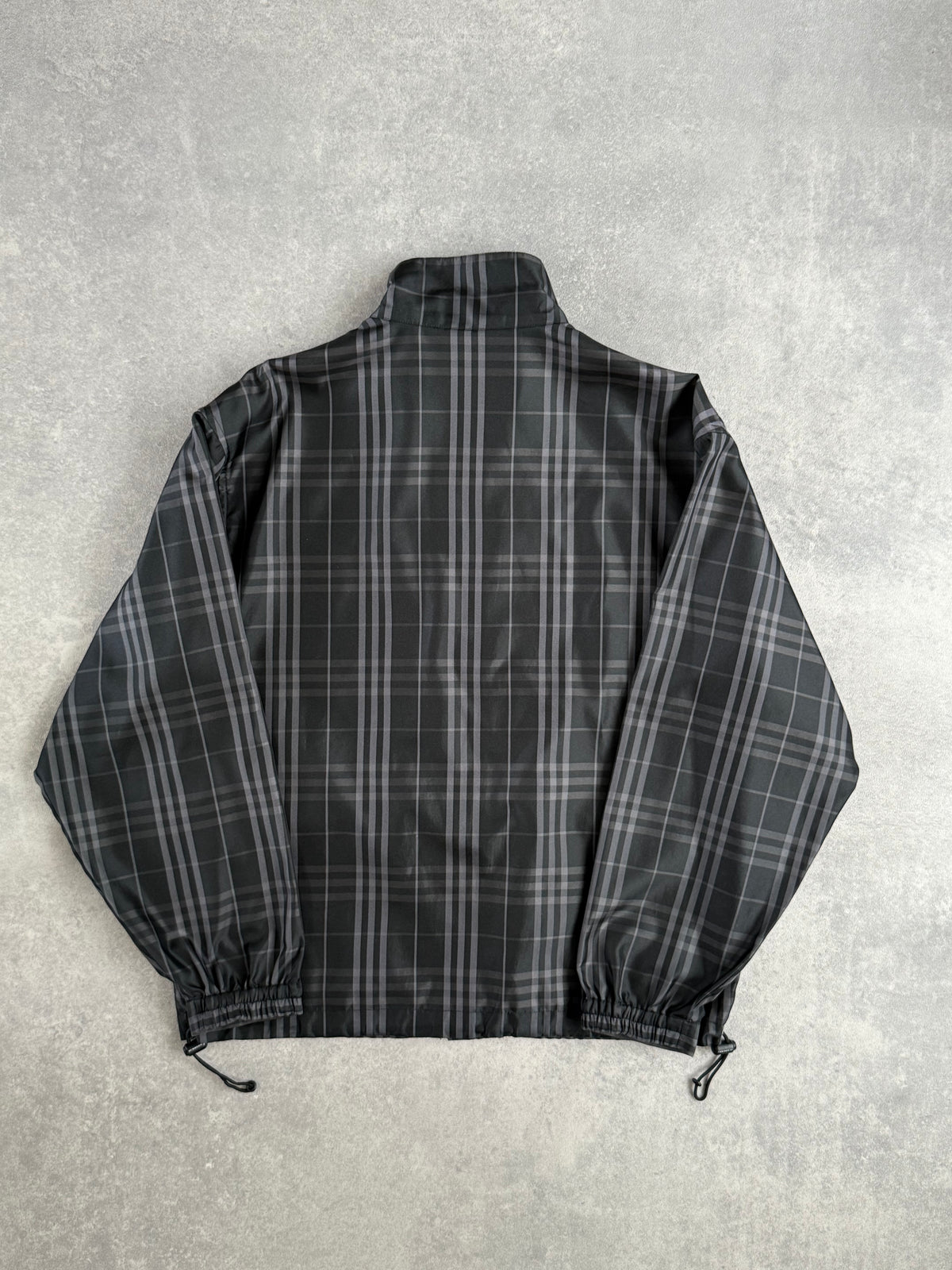Burberry Black Nova Check Zip Up Jacket