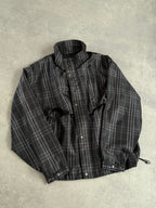 Burberry Black Nova Check Zip Up Jacket