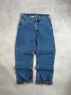 Vintage Carhartt Jeans Plaid Lined Jeans