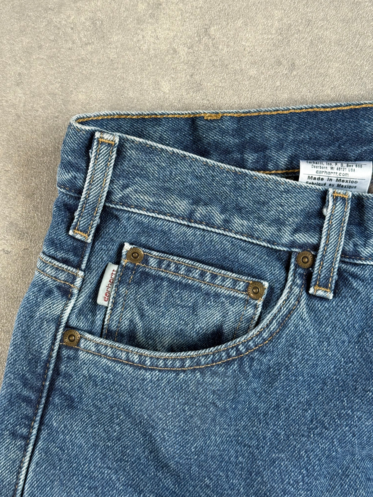 Vintage Carhartt Jeans Plaid Lined Jeans