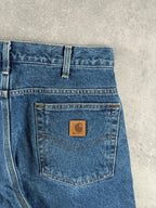 Vintage Carhartt Jeans Plaid Lined Jeans