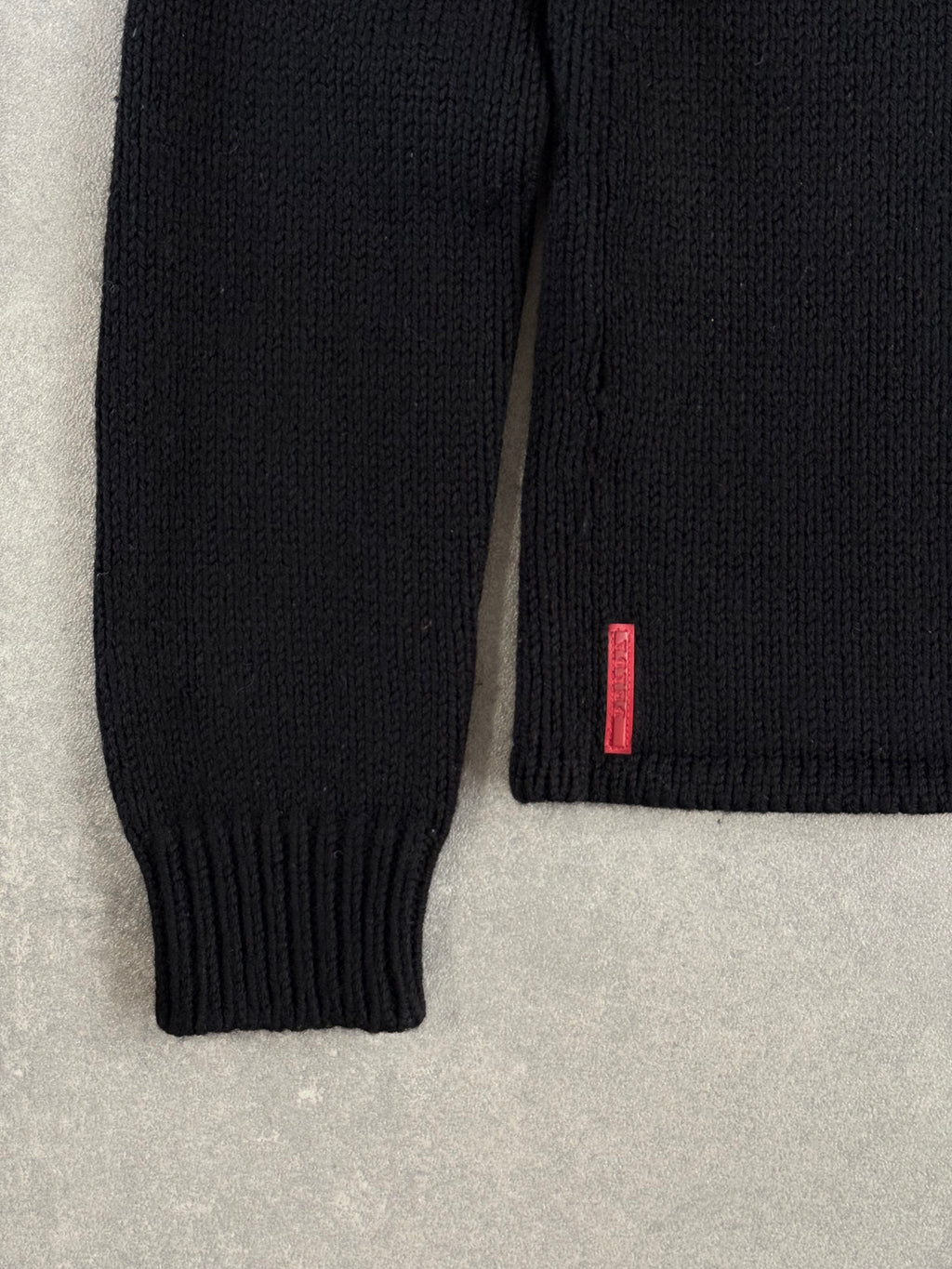 Early 2000s Prada Sport Funnel Neck Knit