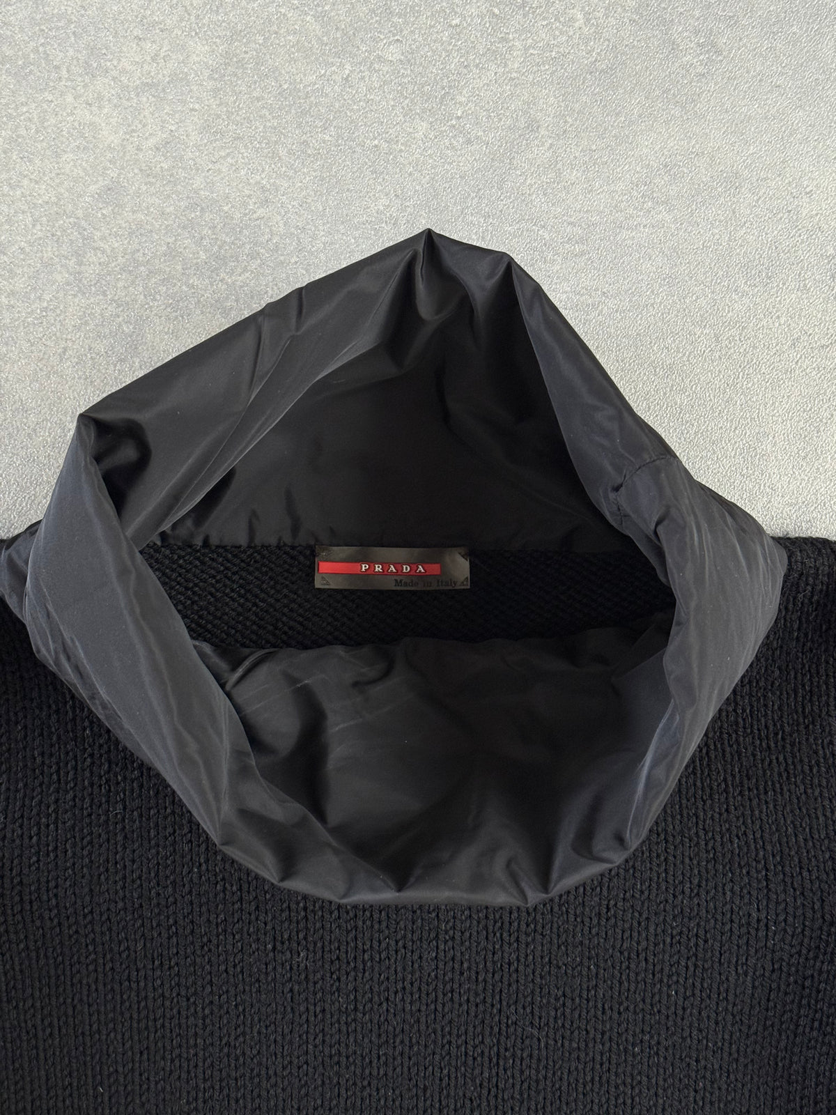 Early 2000s Prada Sport Funnel Neck Knit