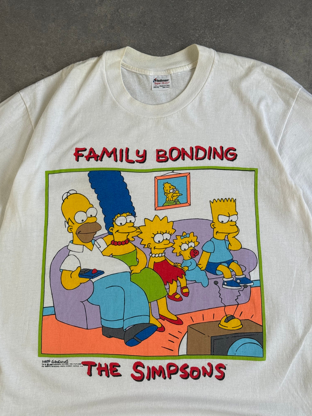 1980s The Simpsons Promo T-Shirt