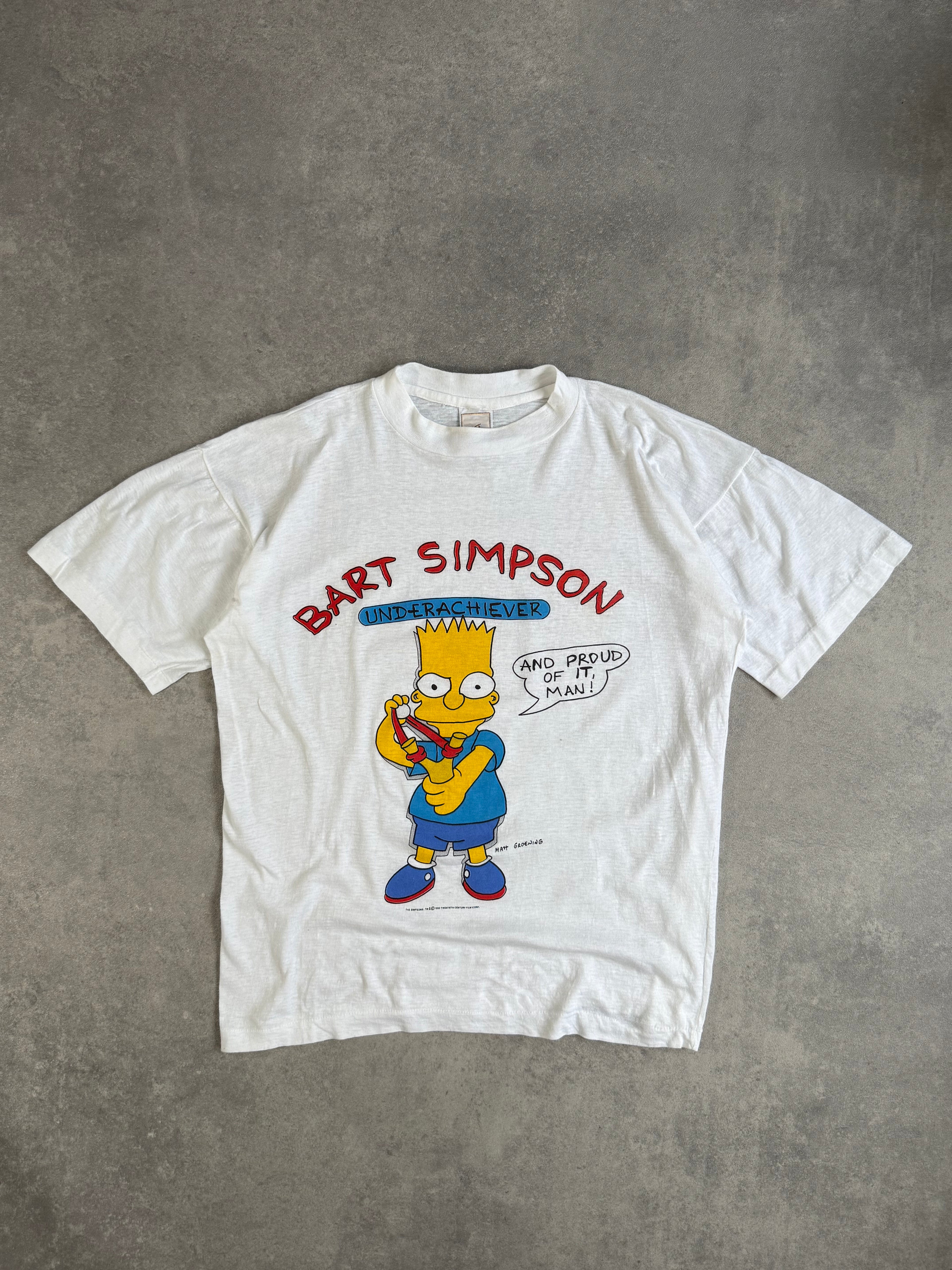 90s The Simpsons Bart Underachiever Vintage T-Shirt