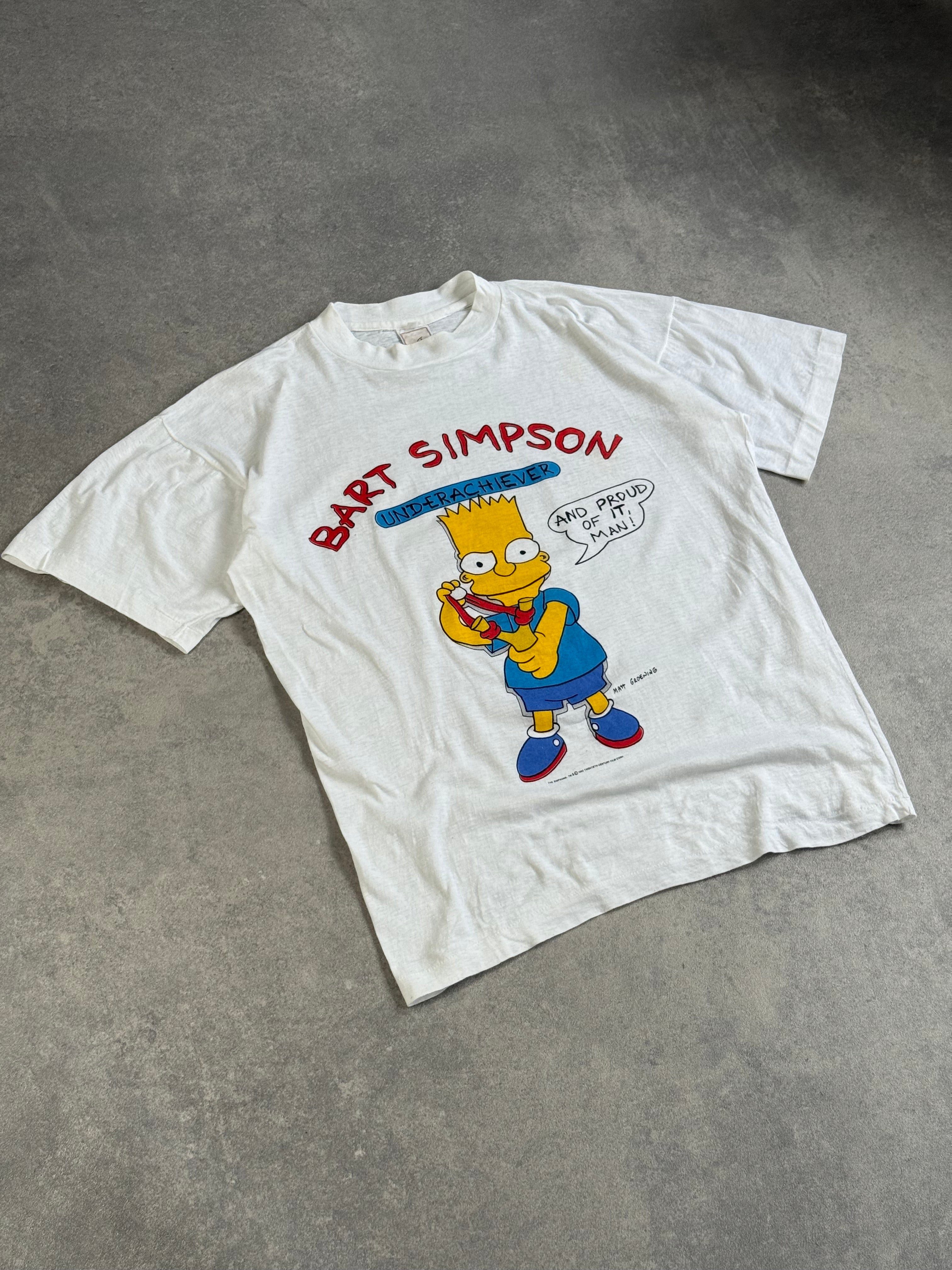 90s The Simpsons Bart Underachiever Vintage T-Shirt
