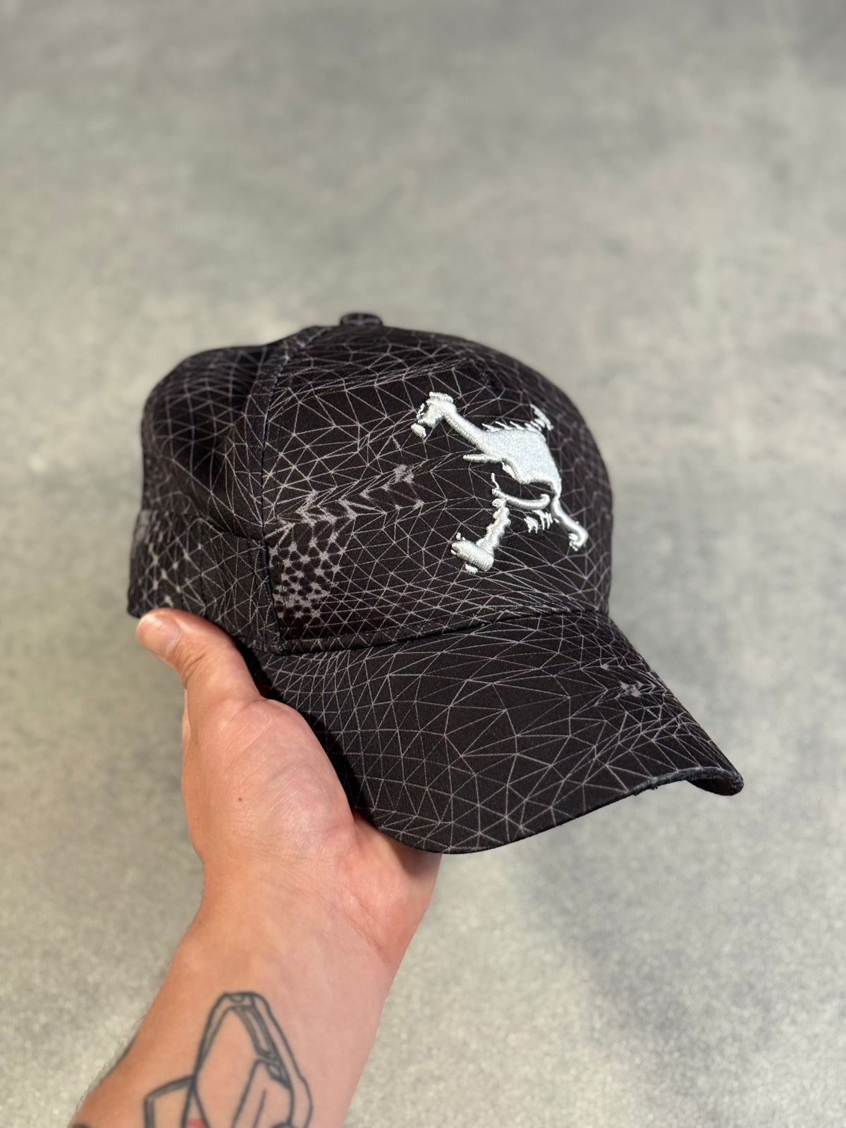 Vintage Oakley Software 3D Grid Skull Era Cap