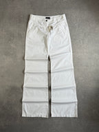 Vintage Armani White Wide-Leg trousers