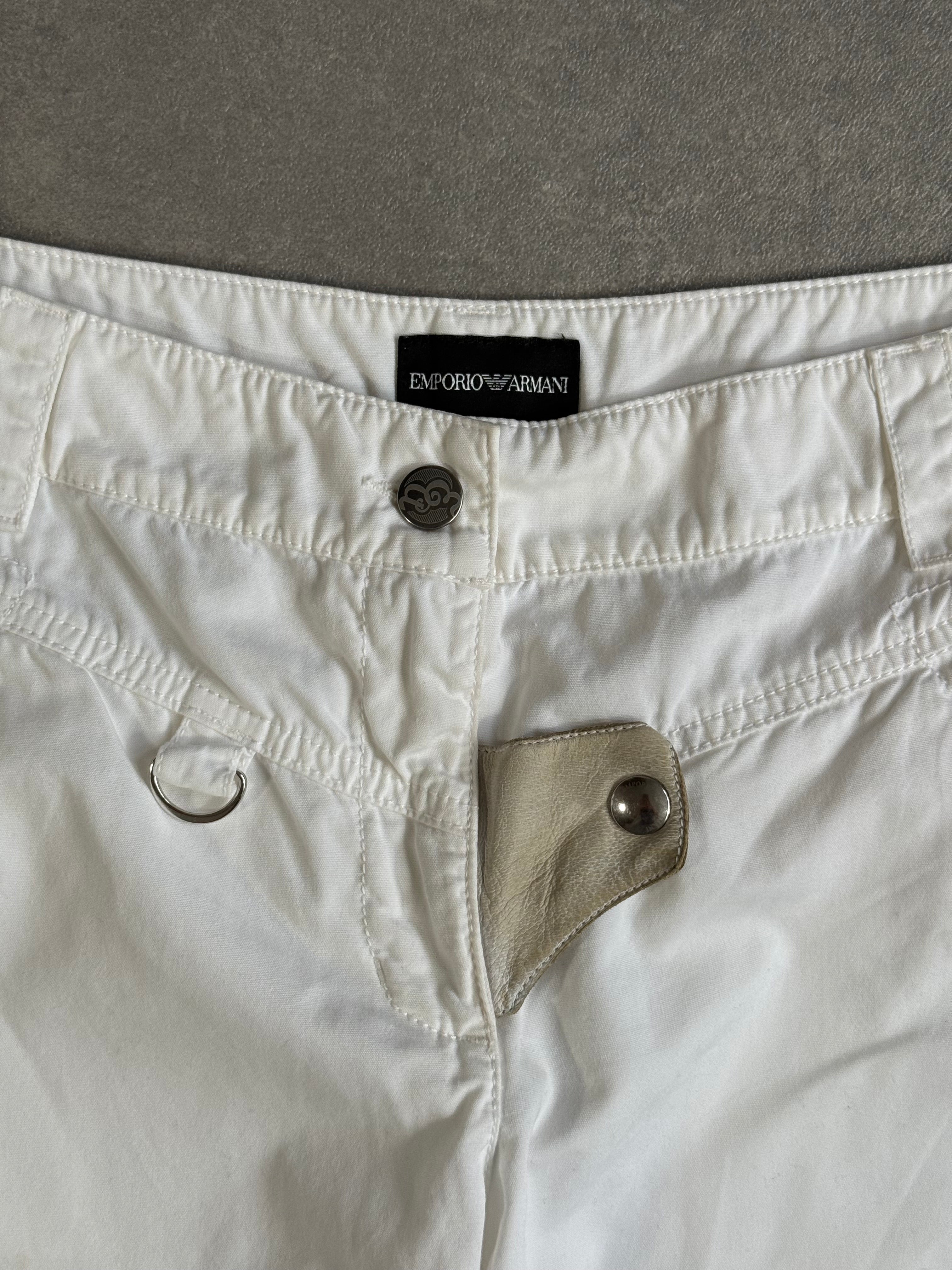 Vintage Armani White Wide-Leg trousers