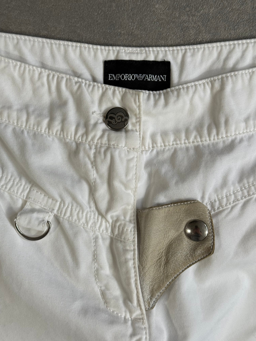 Vintage Armani White Wide-Leg trousers