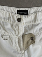 Vintage Armani White Wide-Leg trousers