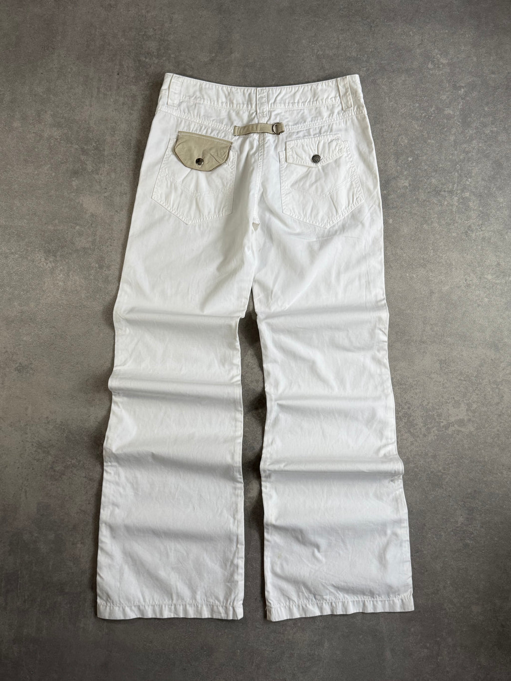 Vintage Armani White Wide-Leg trousers