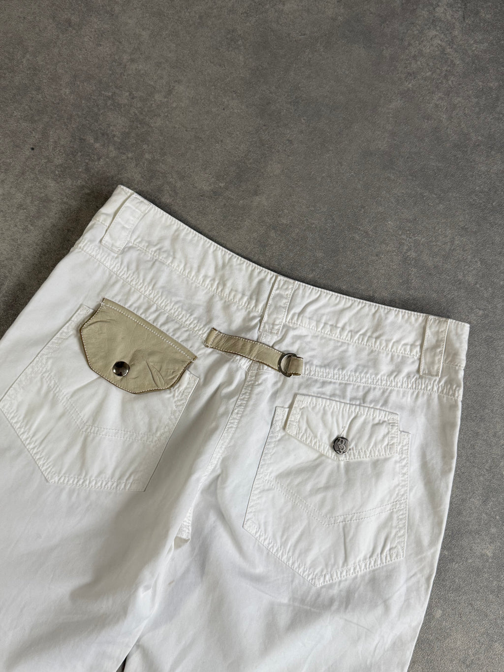 Vintage Armani White Wide-Leg trousers