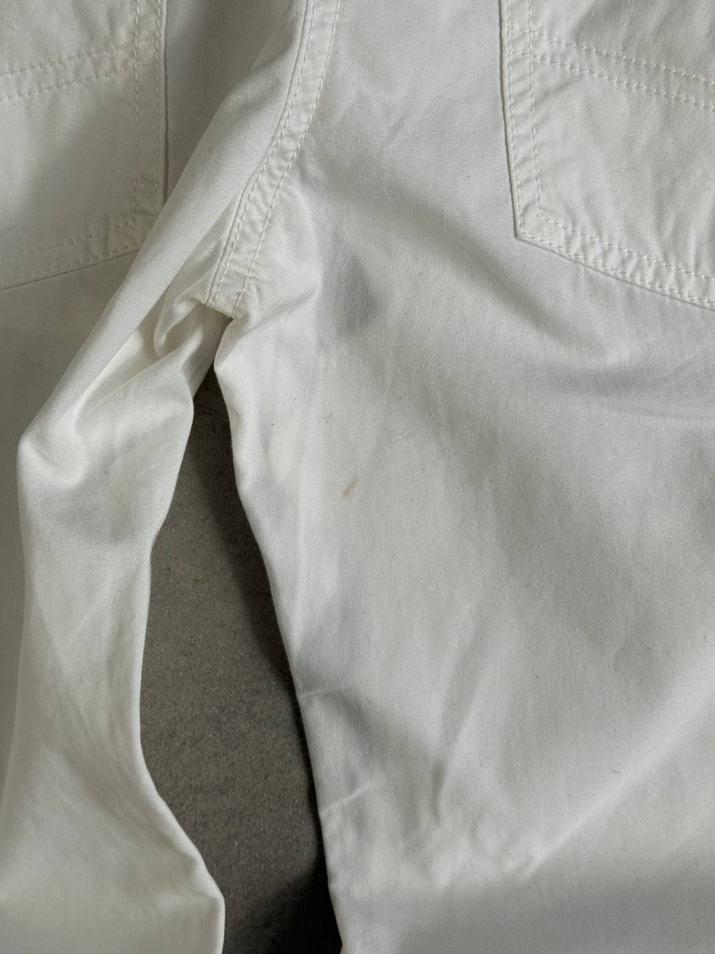Vintage Armani White Wide-Leg trousers